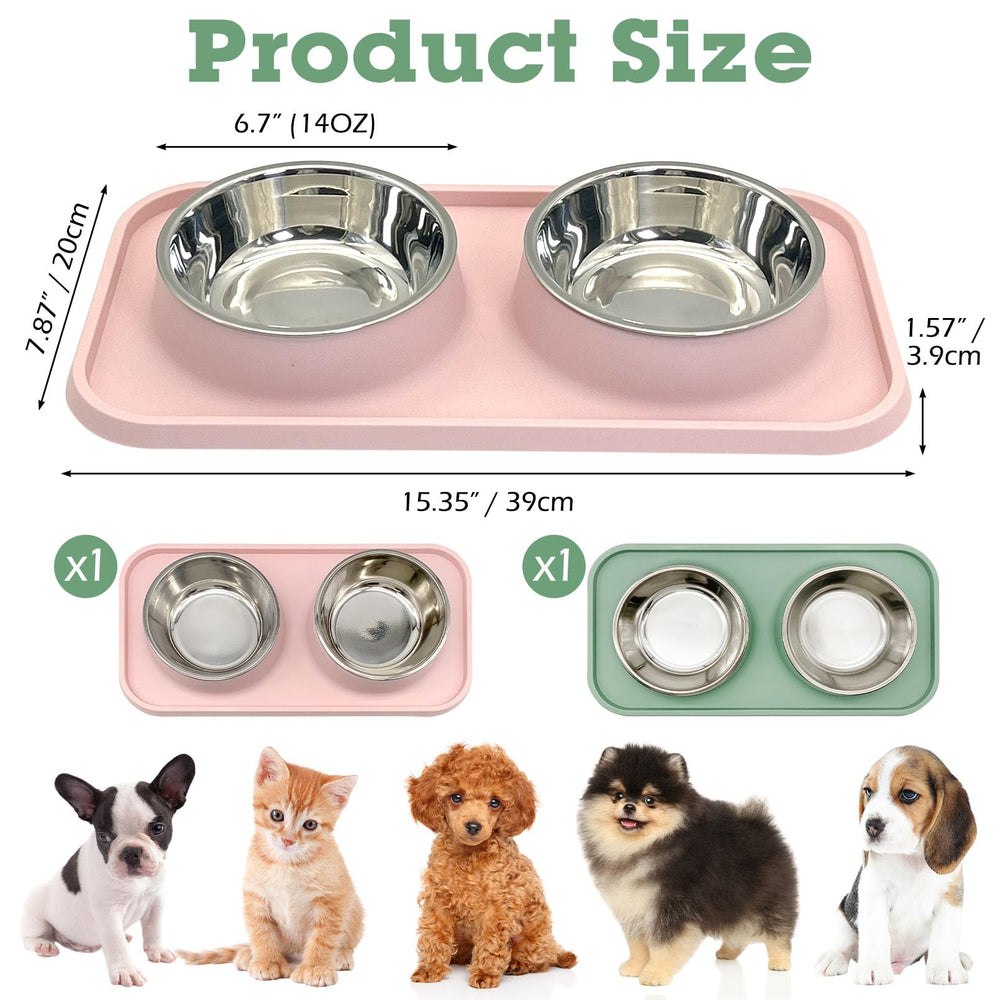 BNOSDM bowls with 14-ounce capacity ideal for puppies and cats