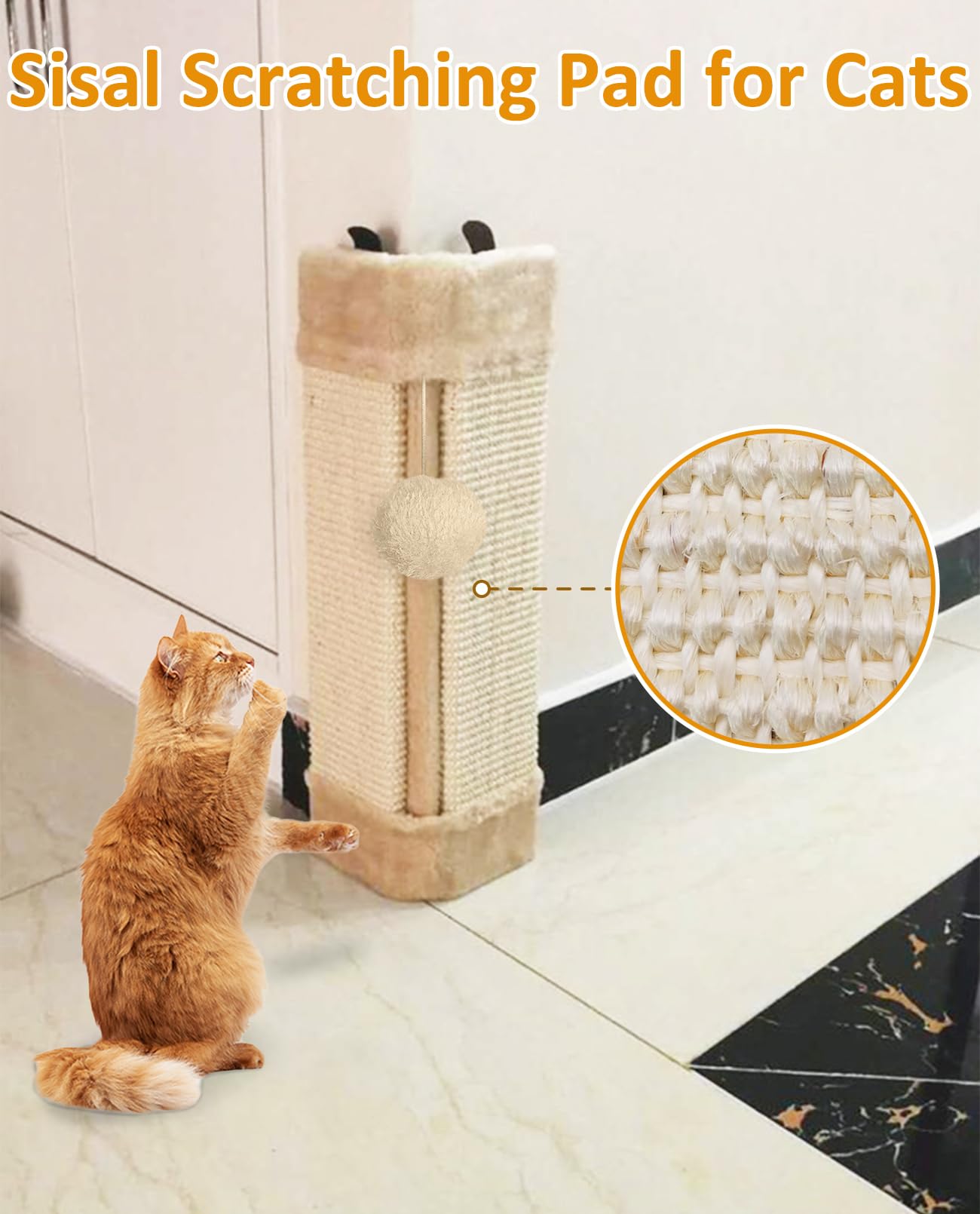 BNOSDM corner scratchers on sofa use protects upholstery while cats scratch