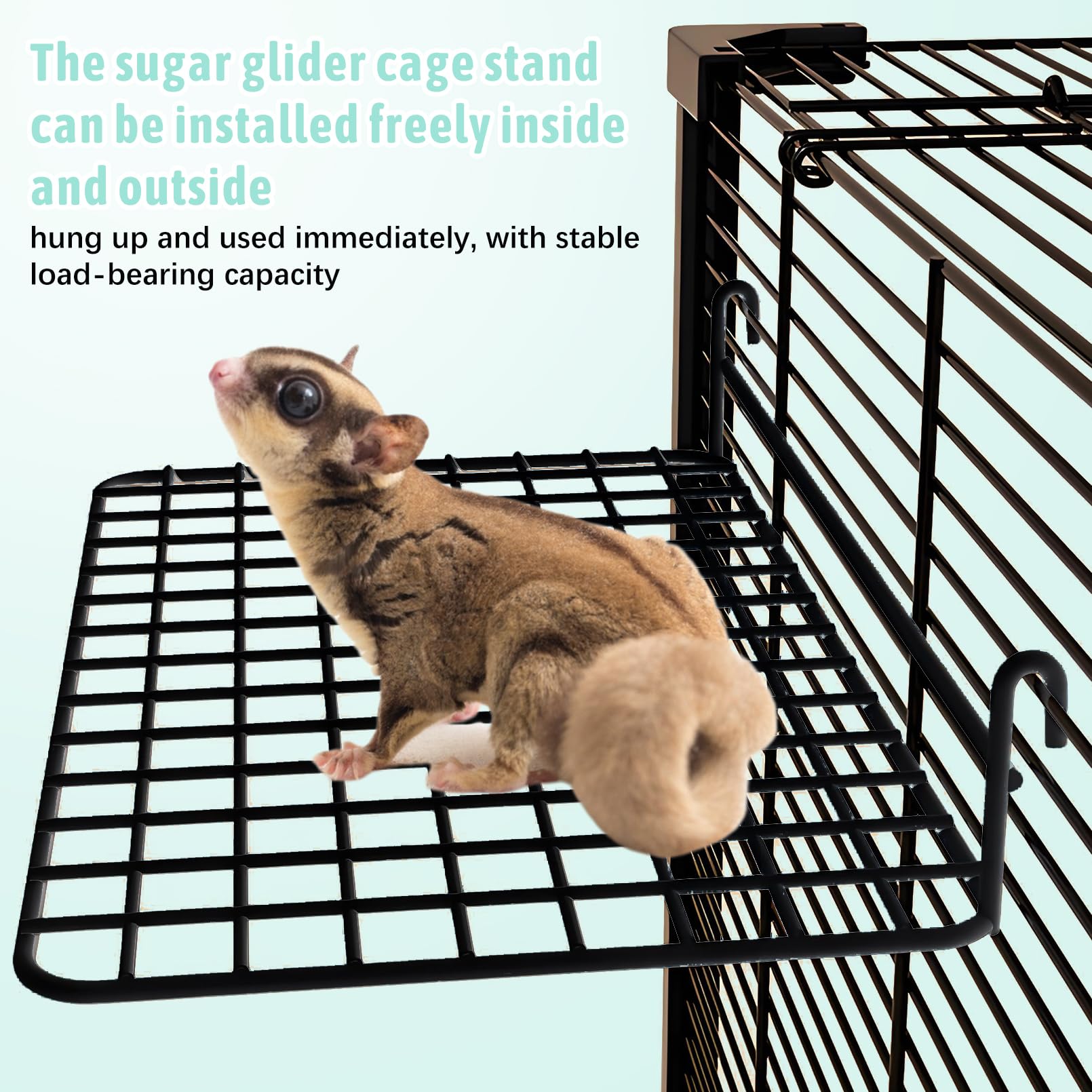 BNOSDM easy-install hooks photo demonstrates rust-resistant clamps for secure cage attachment.