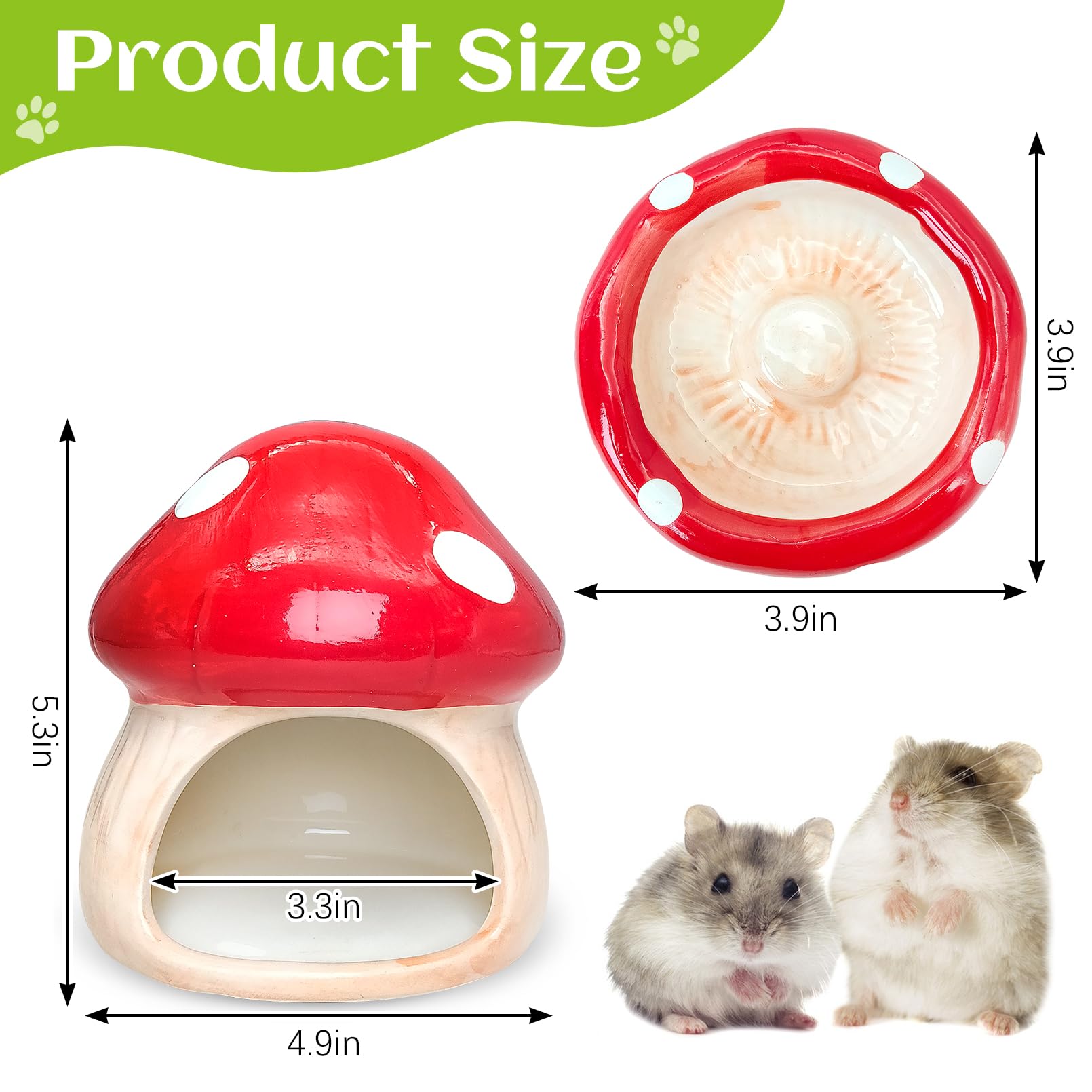 BNOSDM hamster food bowl ceramic closeup highlights bite resistance and easy serving