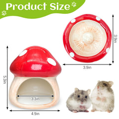 BNOSDM hamster food bowl ceramic closeup highlights bite resistance and easy serving