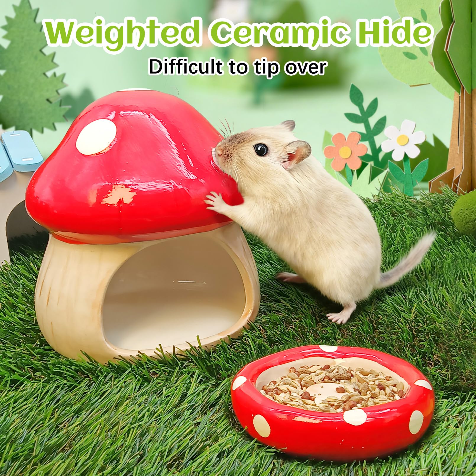 BNOSDM hamster hideout easy-clean surface supports quick wipe-down