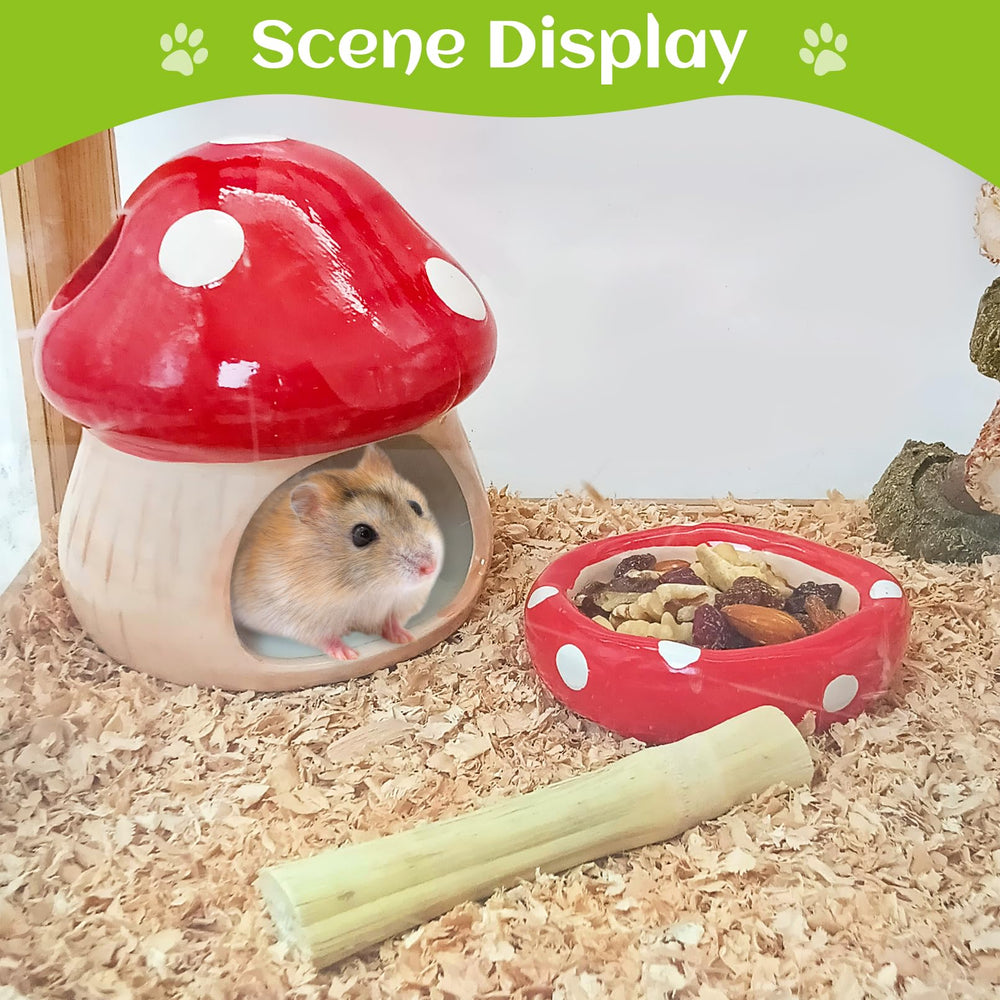 BNOSDM hamster hideout size 4-3in indicates a compact habitat fit
