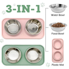 BNOSDM non-slip bowl mats prevent spills during feeding
