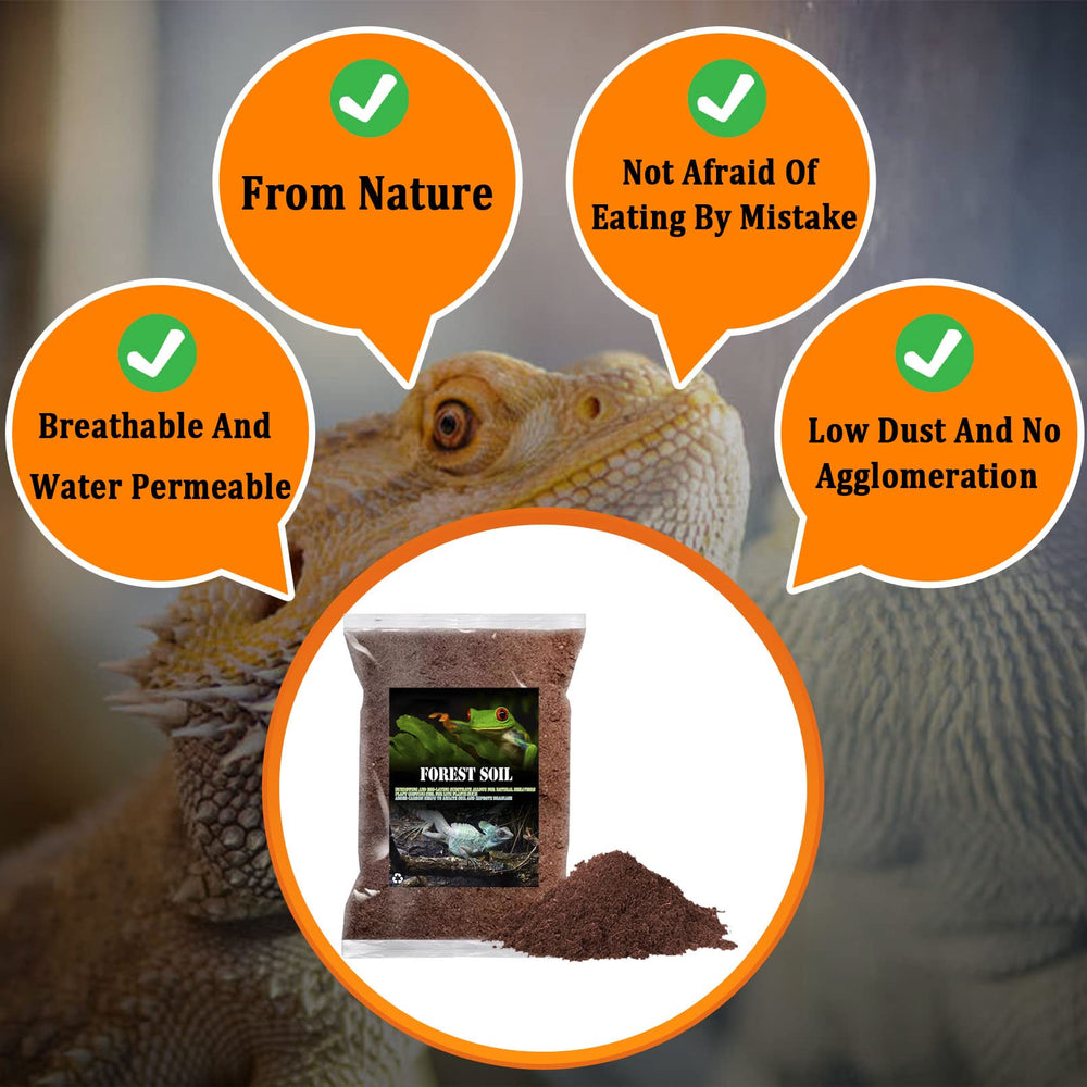 BNOSDM reptile soil substrate enclosure-layout adapts to multiple terrarium setups