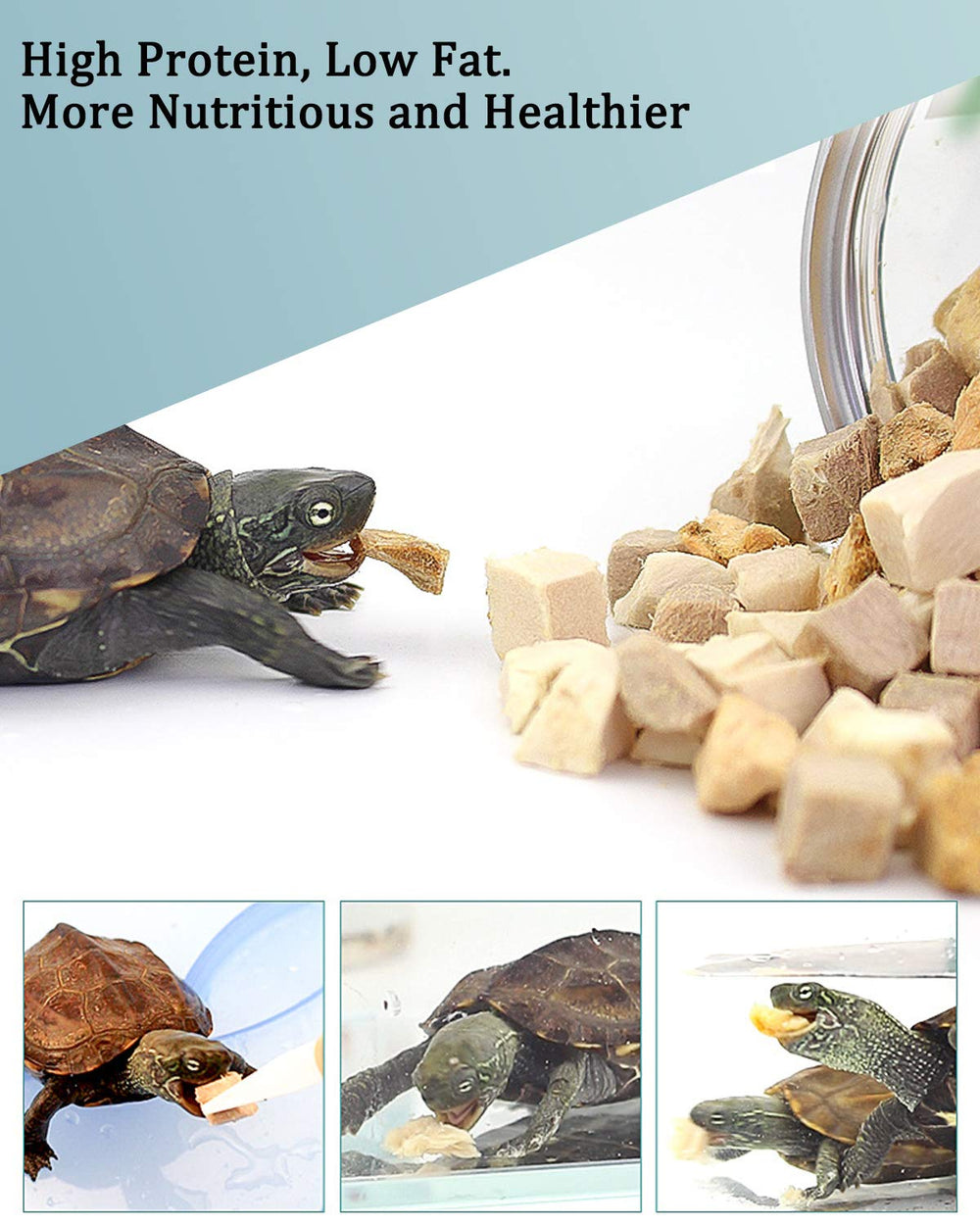 Duck chunk morsels from BNYEE 3 in 1 Turtle Food