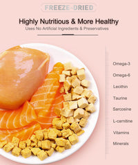 BNYEE chicken treat crumbles on meal to boost aroma and protein.