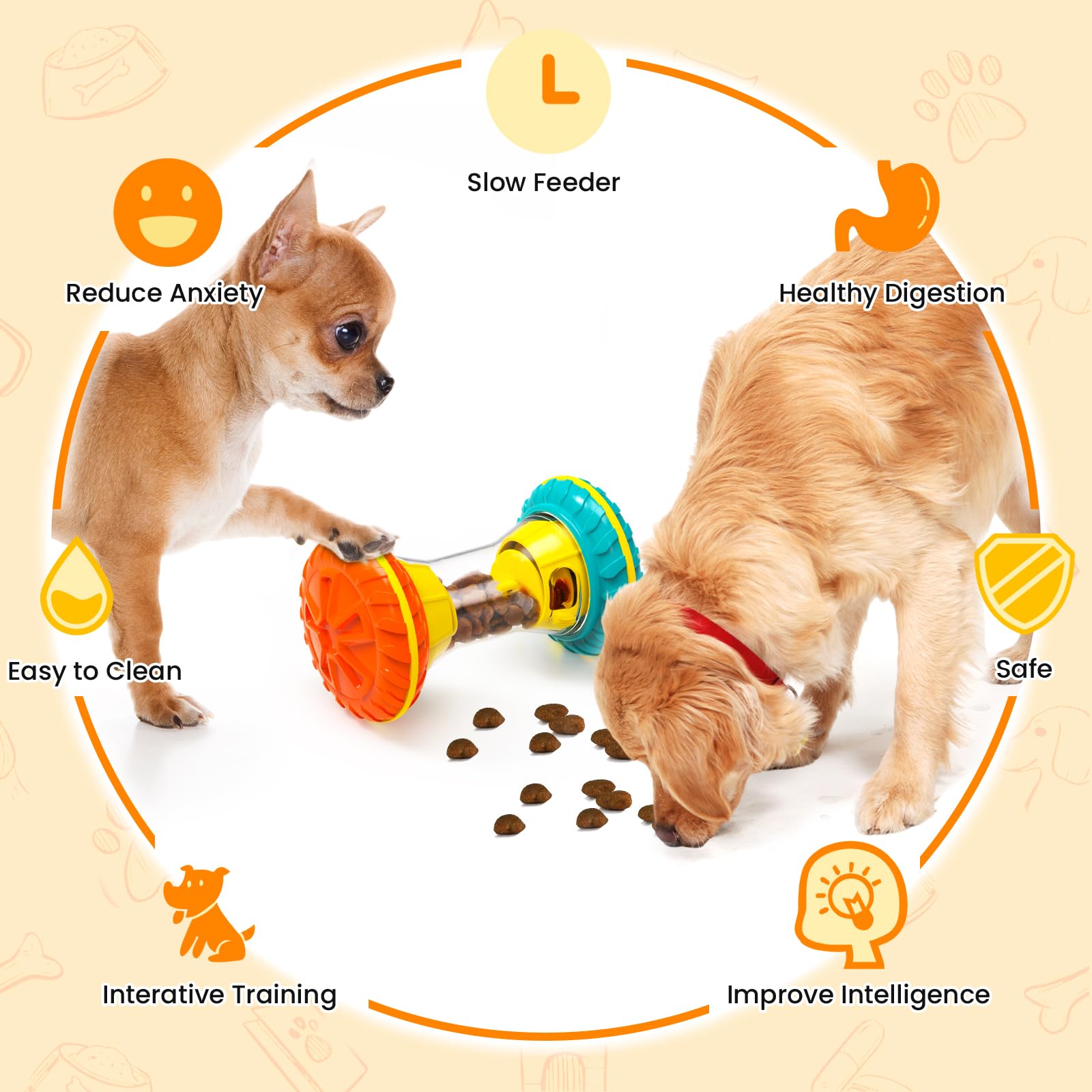 BoYoYo Diseño desmontable, fácil limpieza para el juguete de perro