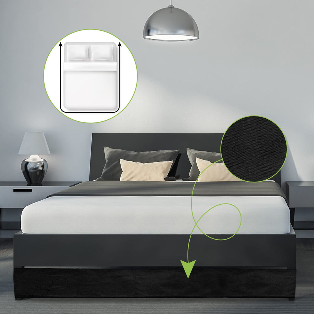 Boao Under Bed Blocker installed under bed protects floors and keeps clutter away