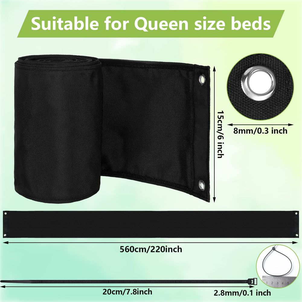 Boao zip ties included secure the blocker around bed legs