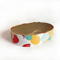 BobbyPet Cat Scratcher Lounge Bed close-up shows soft surface for cozy naps.