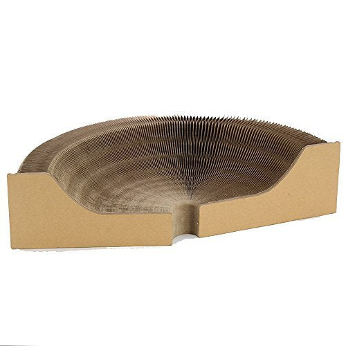 BobbyPet Cat Scratcher Lounge Bed round surface ideal for lounging and scratching