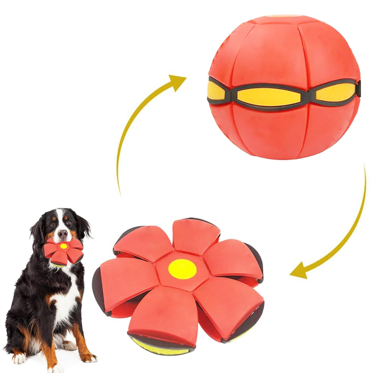 Bobcow UFO Magic Ball glowing saucer in flight for outdoor play