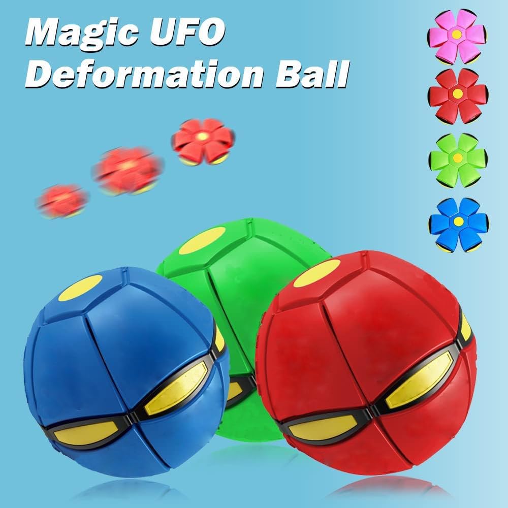 Bobcow UFO Magic Balls flying saucer form showcases versatile play and flipping action.