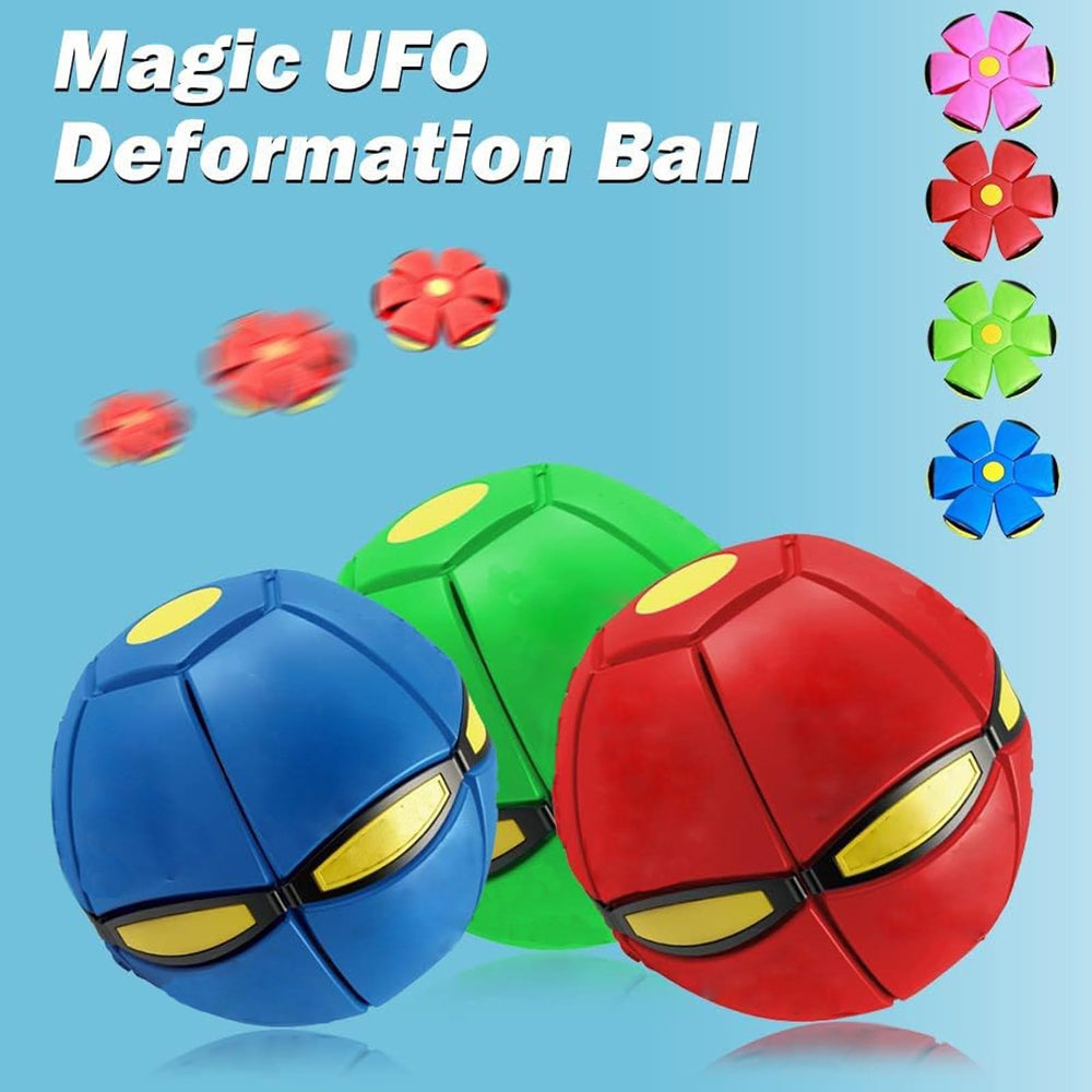 Bobcow UFO Magic Balls in dog fetch play emphasizing agility and fun.