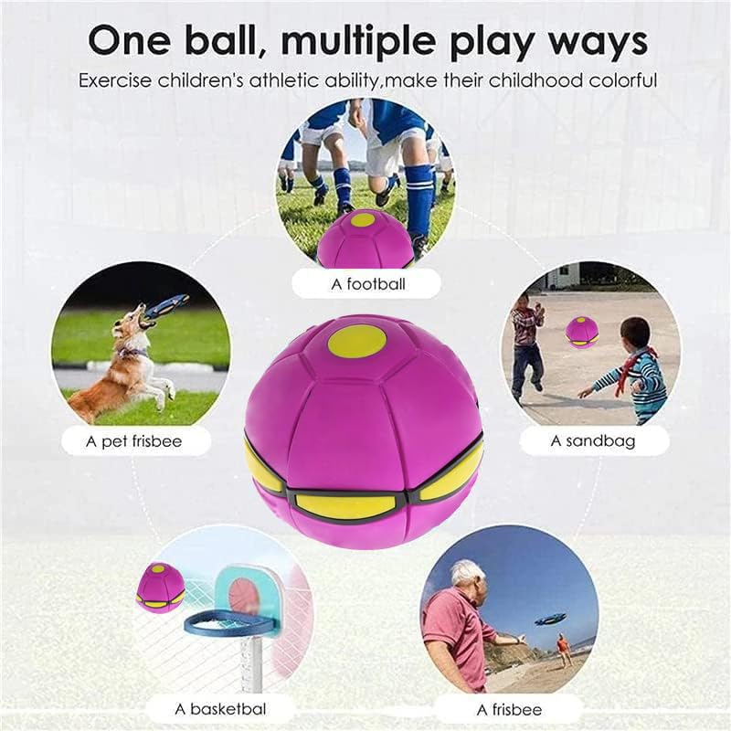 Bobcow UFO Stomp Magic Ball dog fetch session outdoors