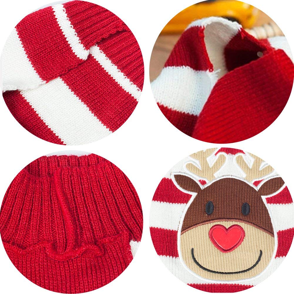 BOBIBI Dog Sweater on-pet shot demonstrates easy wear and comfortable fit.