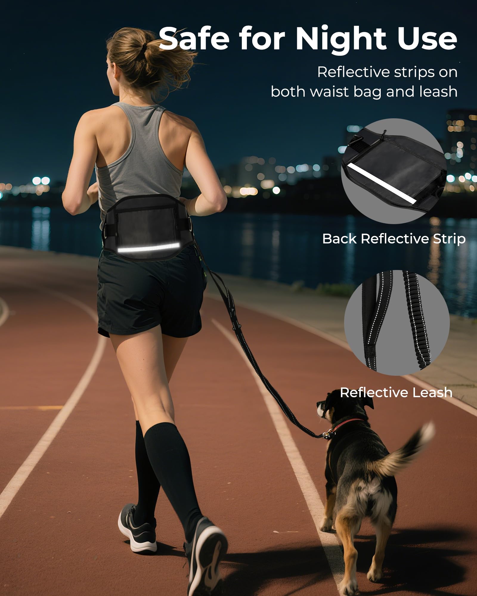 Bobopal 360-degree swivel prevents leash tangling during activities.