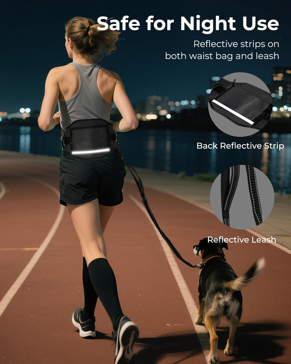 Bobopal 360-degree swivel prevents leash tangling during activities.