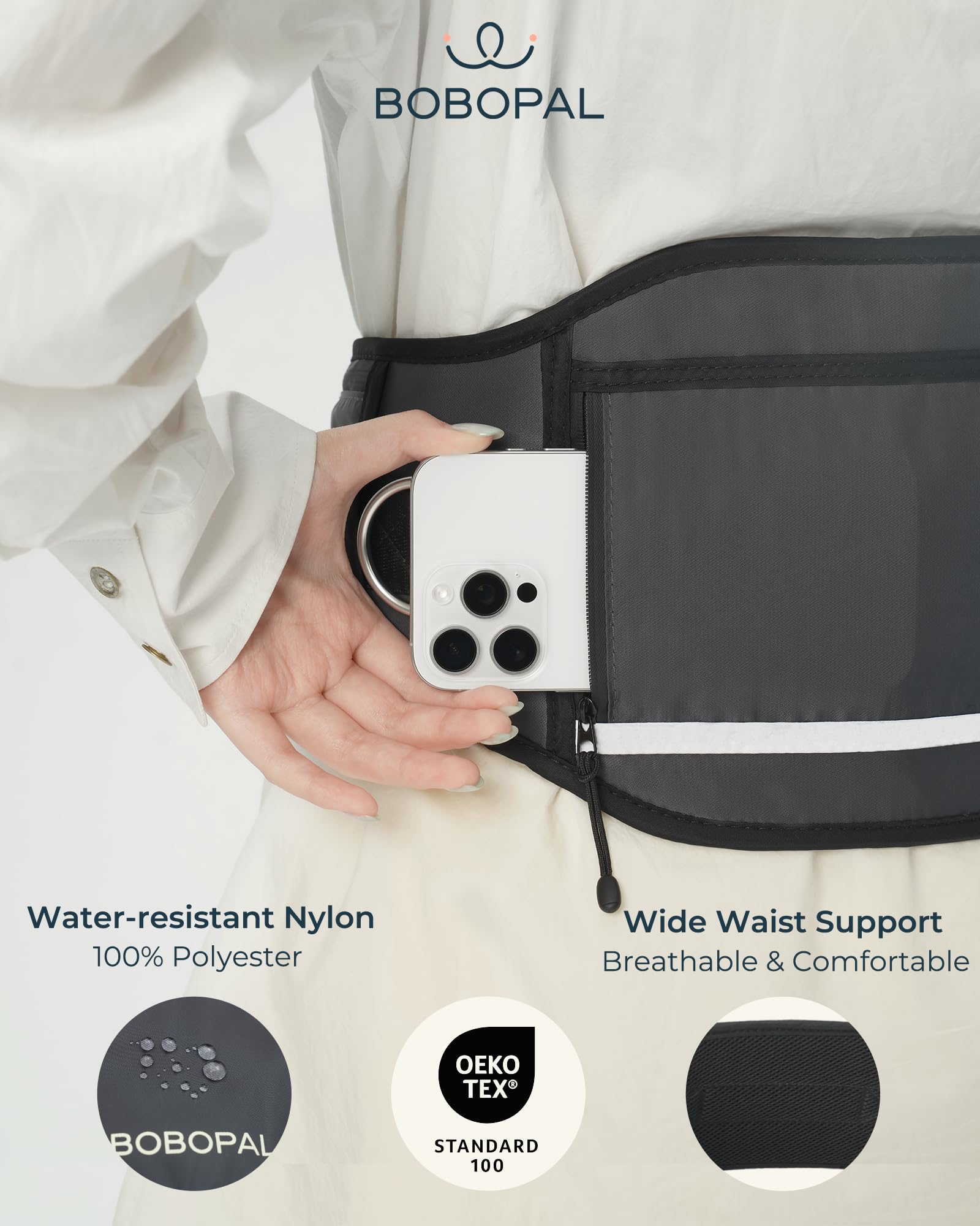 Bobopal leash neoprene handle provides a comfortable grip.