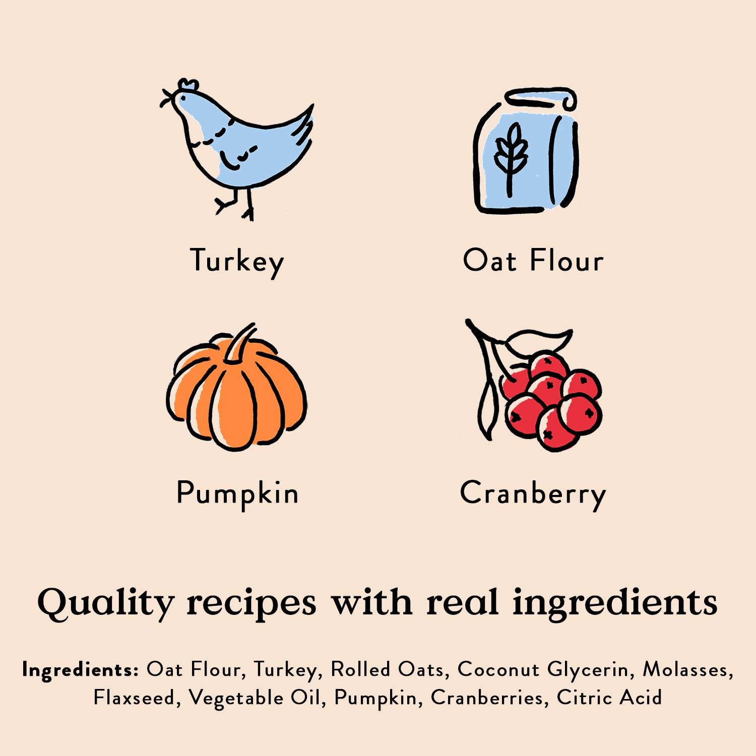 Bocce's Bakery turkey-pumpkin-cranberry treats for everyday training rewards.