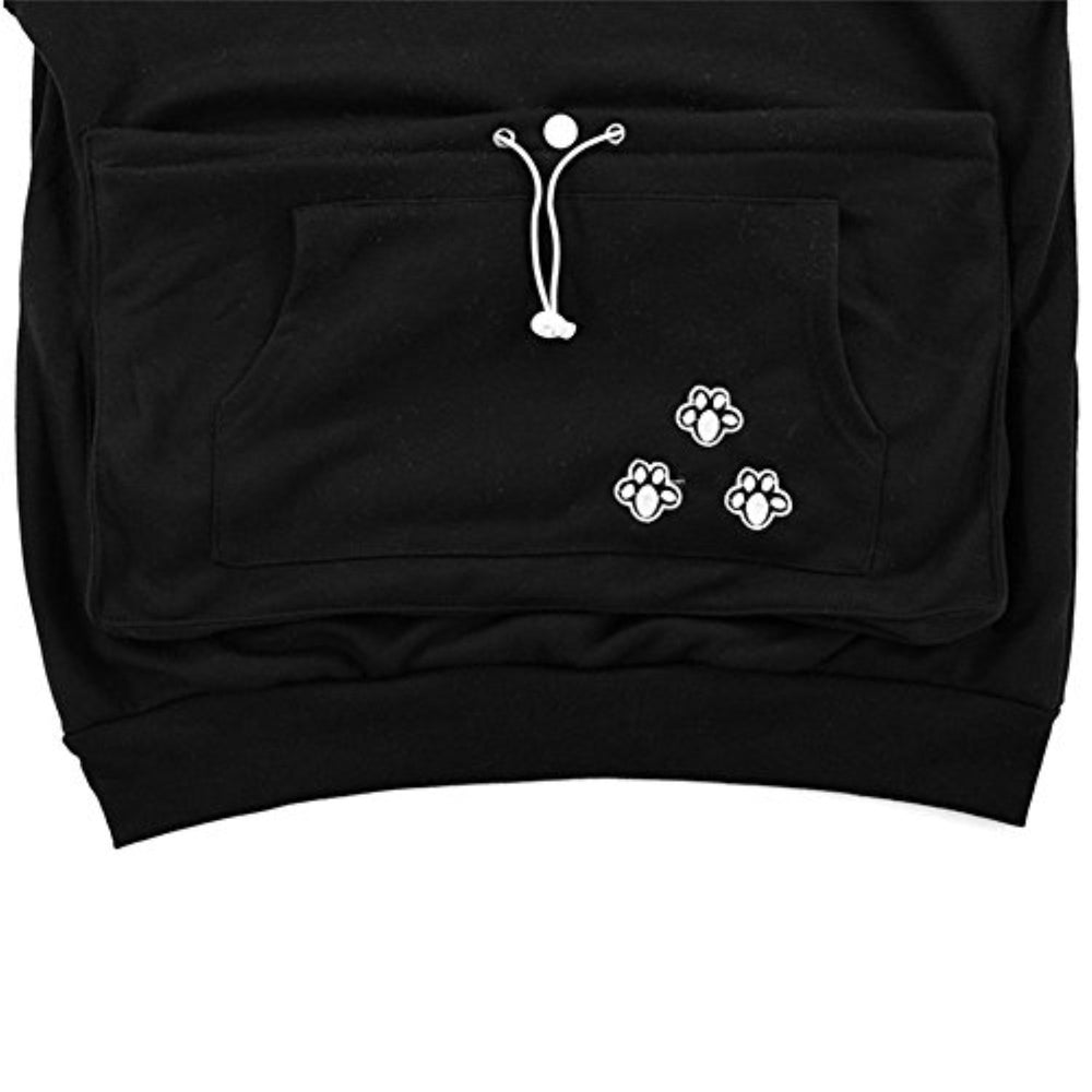 Bocianelli Pet Pouch Hoodie side-pocket view for easy essentials on walks