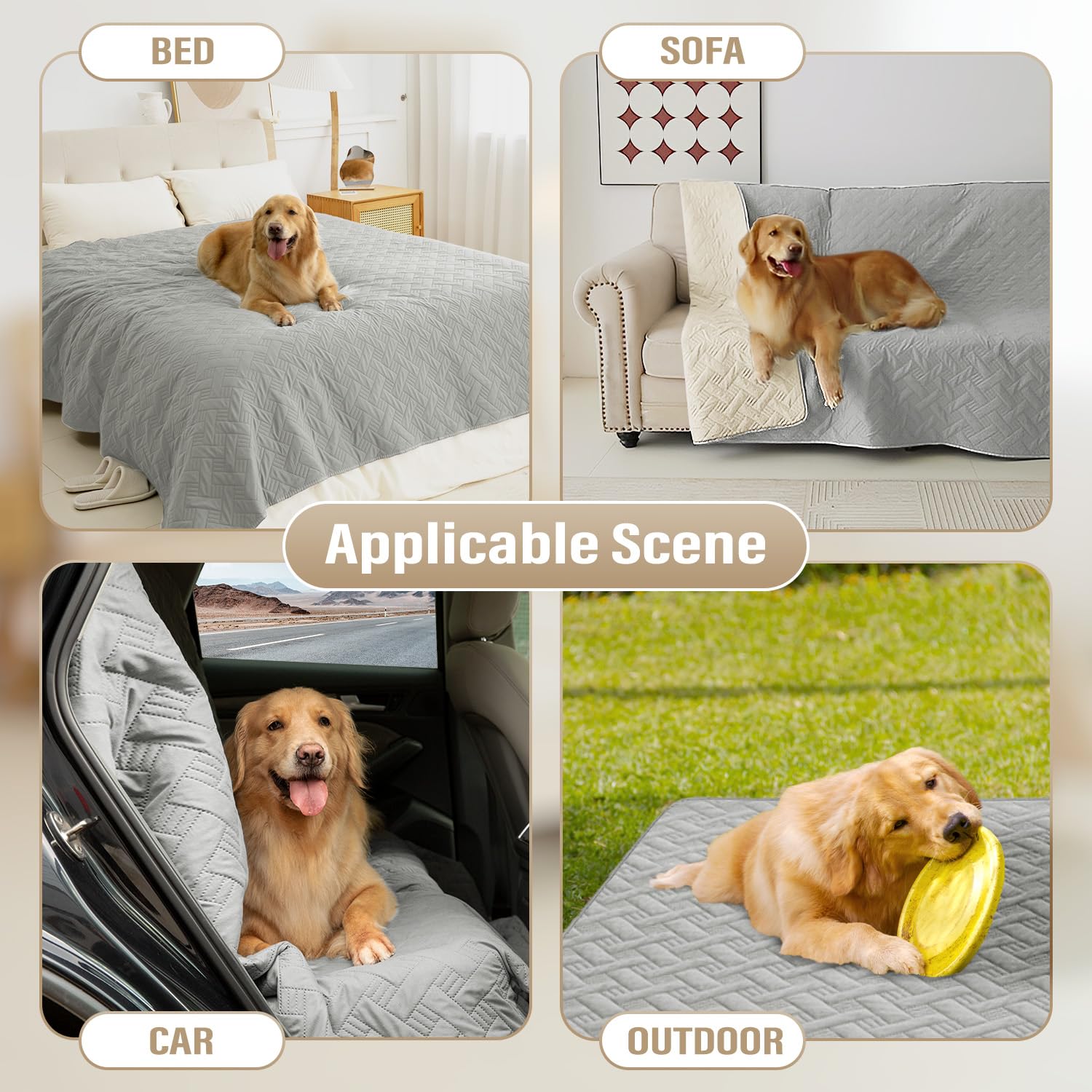 BOCTOPUG dog bed cover soft polyester texture adds pet comfort
