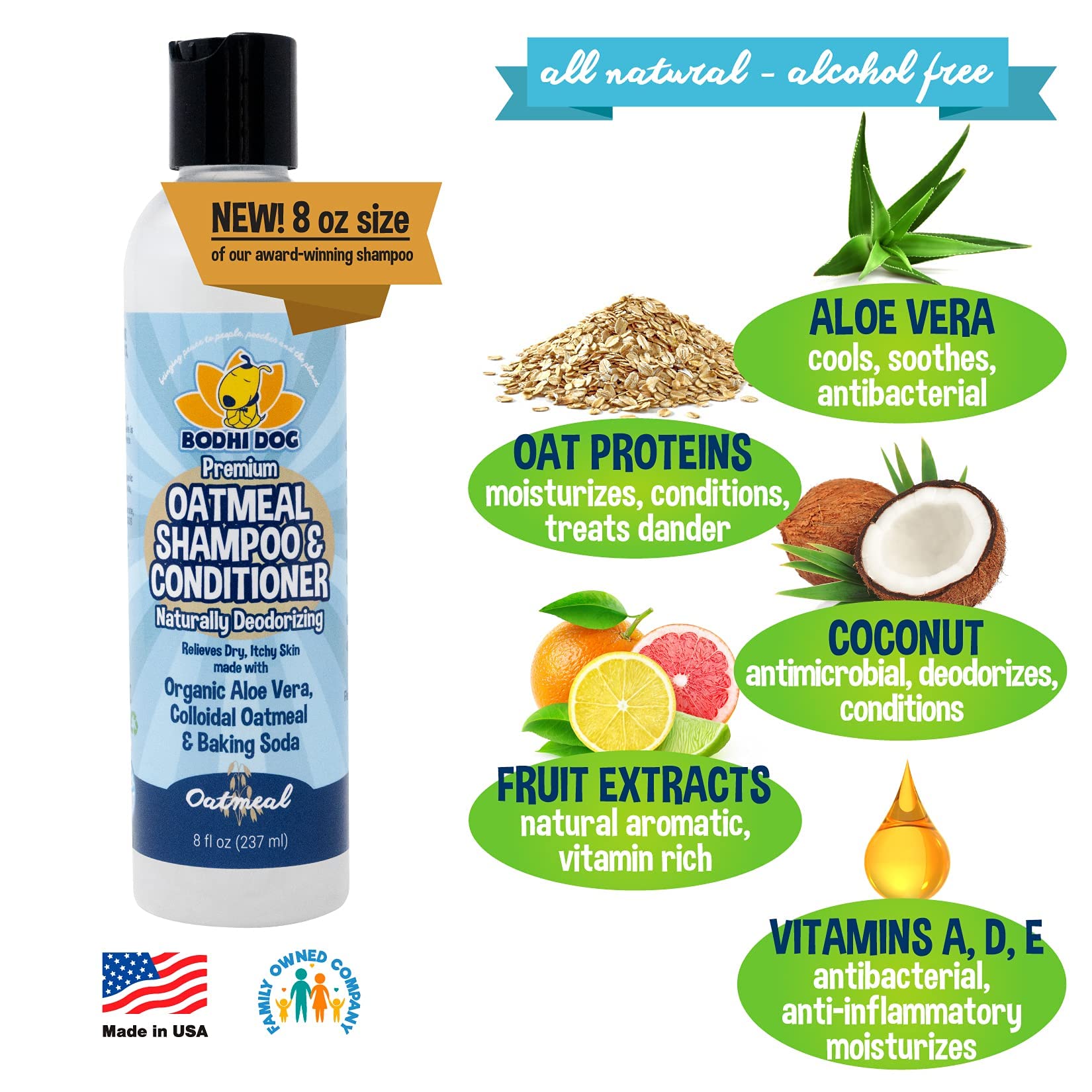 Bodhi Dog Apple-scented bath time scene highlights a fresh aroma for pets.