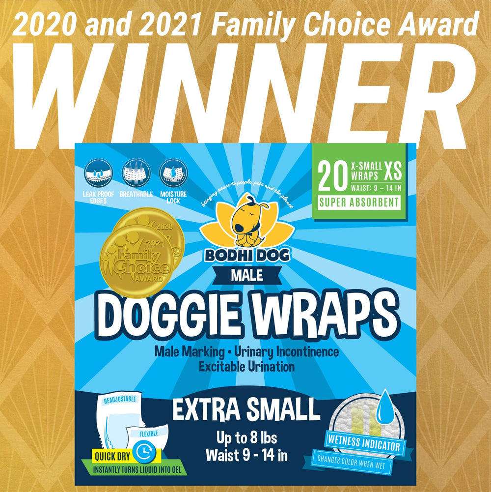 Bodhi Dog diaper wrap features breathable outer layer for comfortable all-day wear.