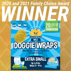Bodhi Dog diaper wrap features breathable outer layer for comfortable all-day wear.