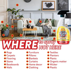 Bodhi Dog Not Here! Spray on fabrics shows safe, low-odor deterrent for furniture.