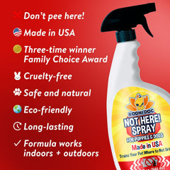 Bodhi Dog Not Here! Spray used for indoor/outdoor training on furniture and floors.
