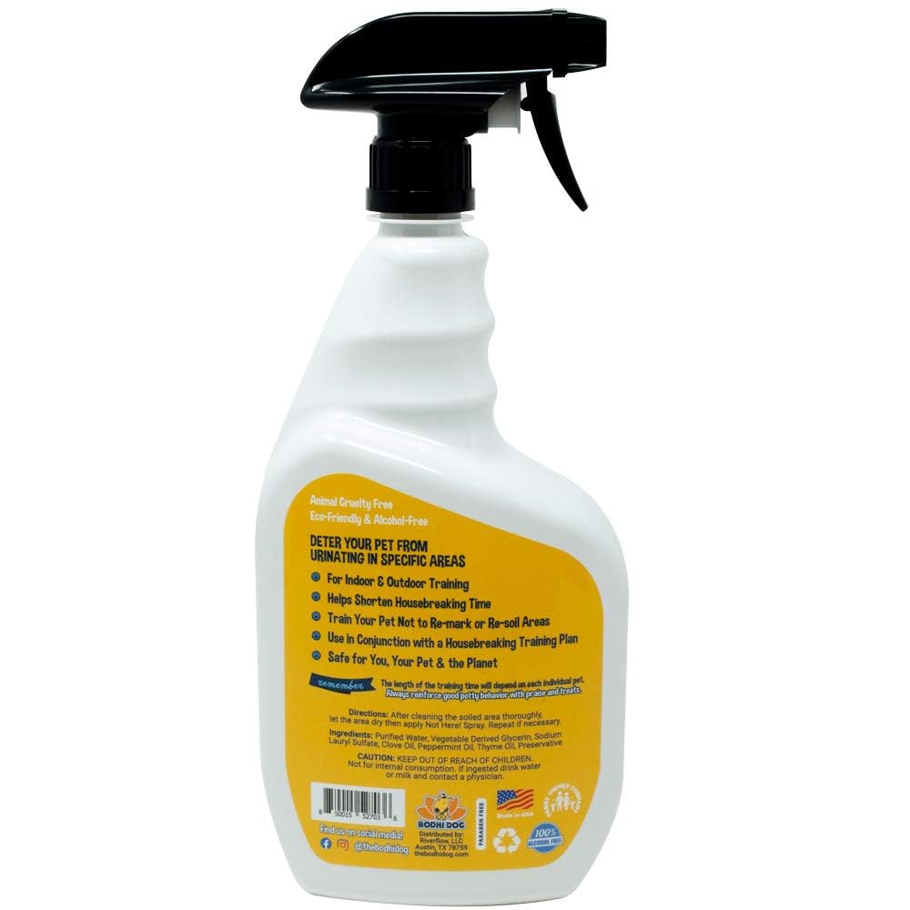 Bodhi Dog Not Here! Spray used around indoor plants safely without harsh chemicals.