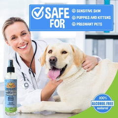 Bodhi Dog bottle beside lemongrass aroma for odor neutralization in home.