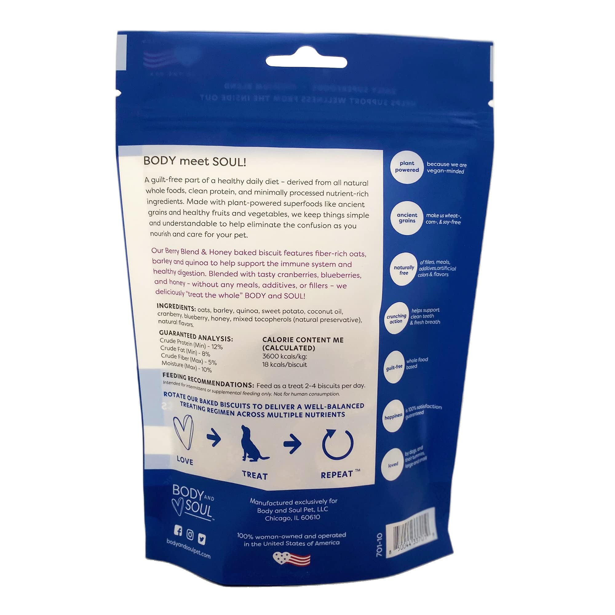 Body and Soul two-pack display; convenient, value-packed option for daily rotation.
