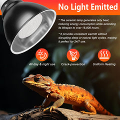 BOEESPAT ceramic heat emitter closeup highlights durable ceramic construction for safe, long-lasting warmth.