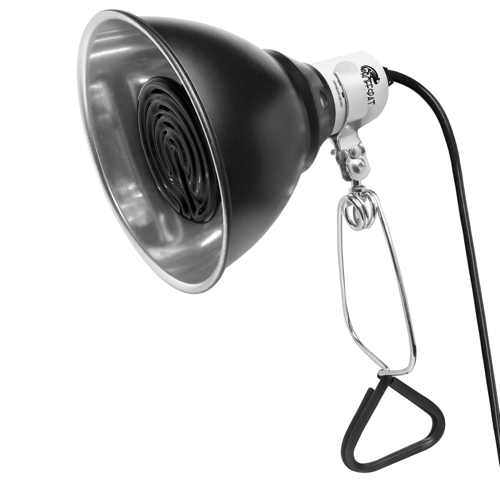 BOEESPAT E26-base compatibility supports diverse heat and basking bulbs.