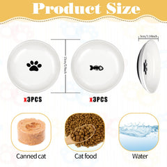 BOHUIZ ceramic cat bowl features whisker-friendly design for comfortable meals.