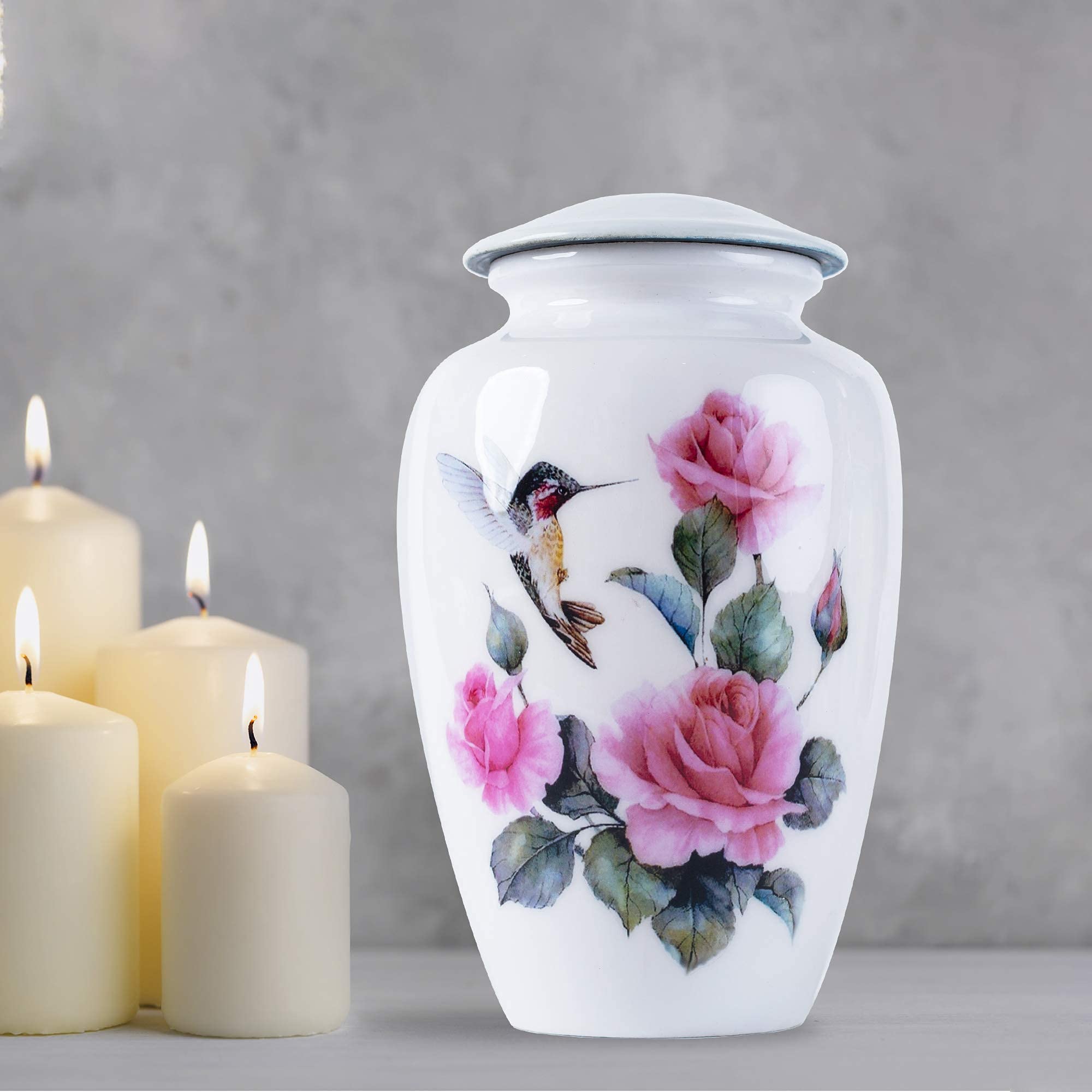 Bold & Divine hummingbird pattern detail showcases craftsmanship and lasting tribute.