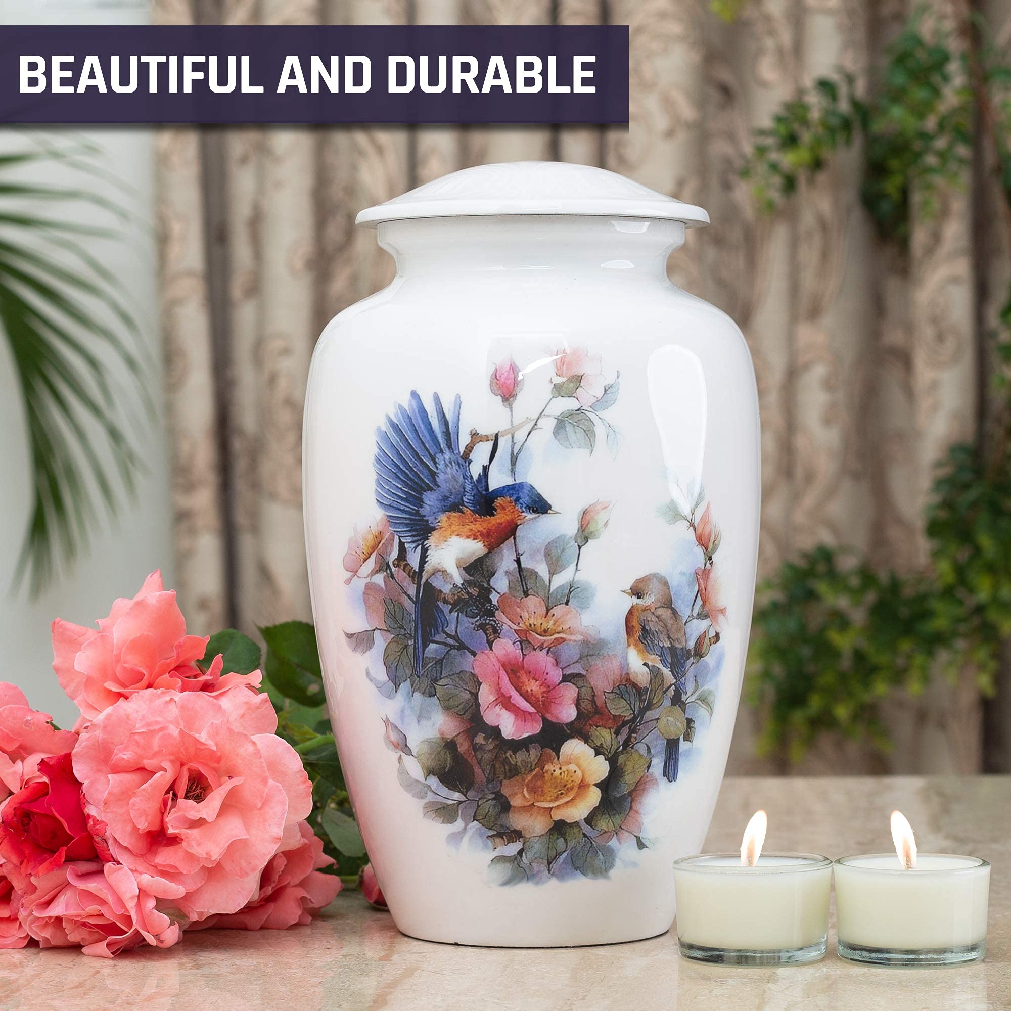 BOLD & DIVINE memorial-ceremony-setup-urn ready for dignified funeral or services.