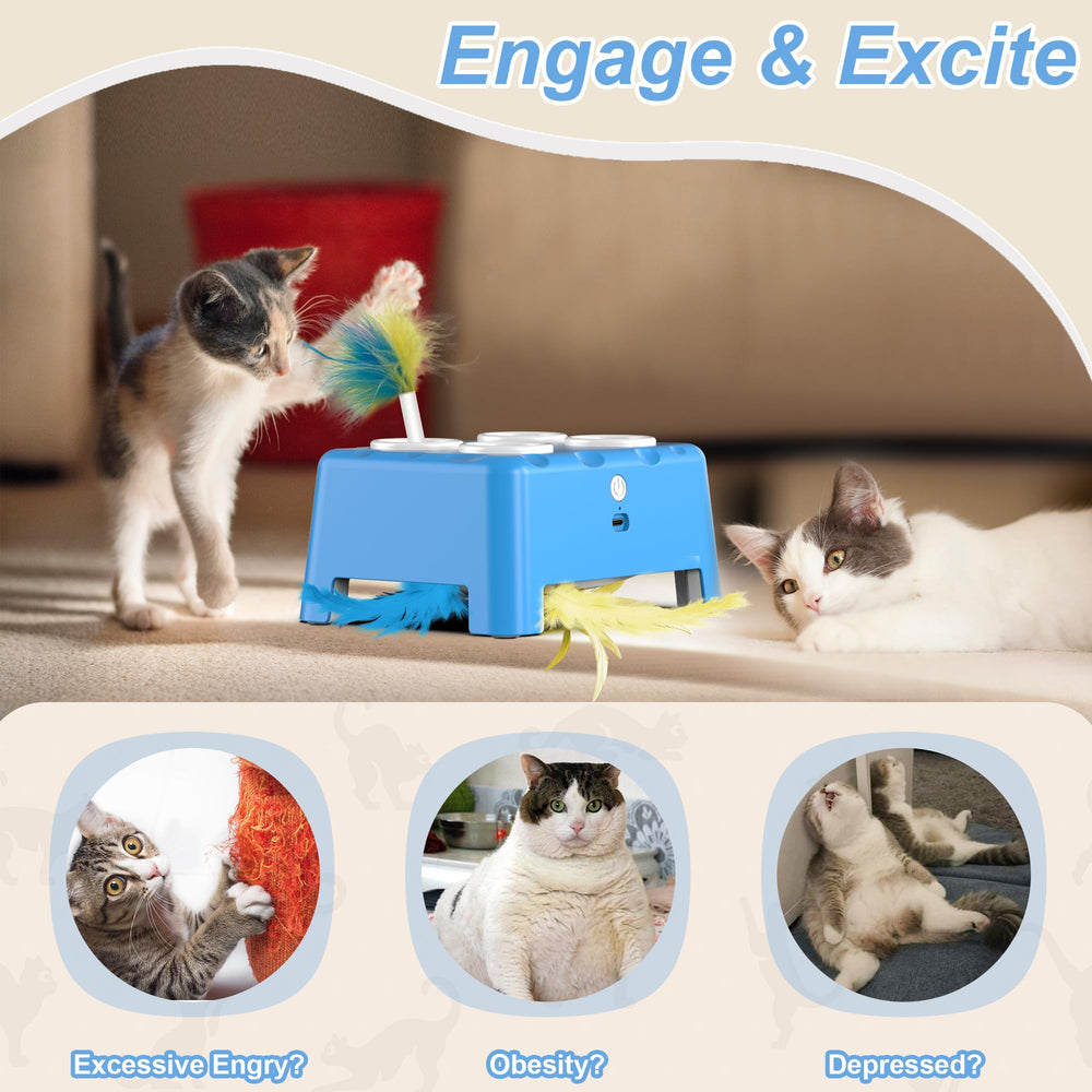 Bolpetizo rechargeable-cat-toy with long battery supports extended solo play