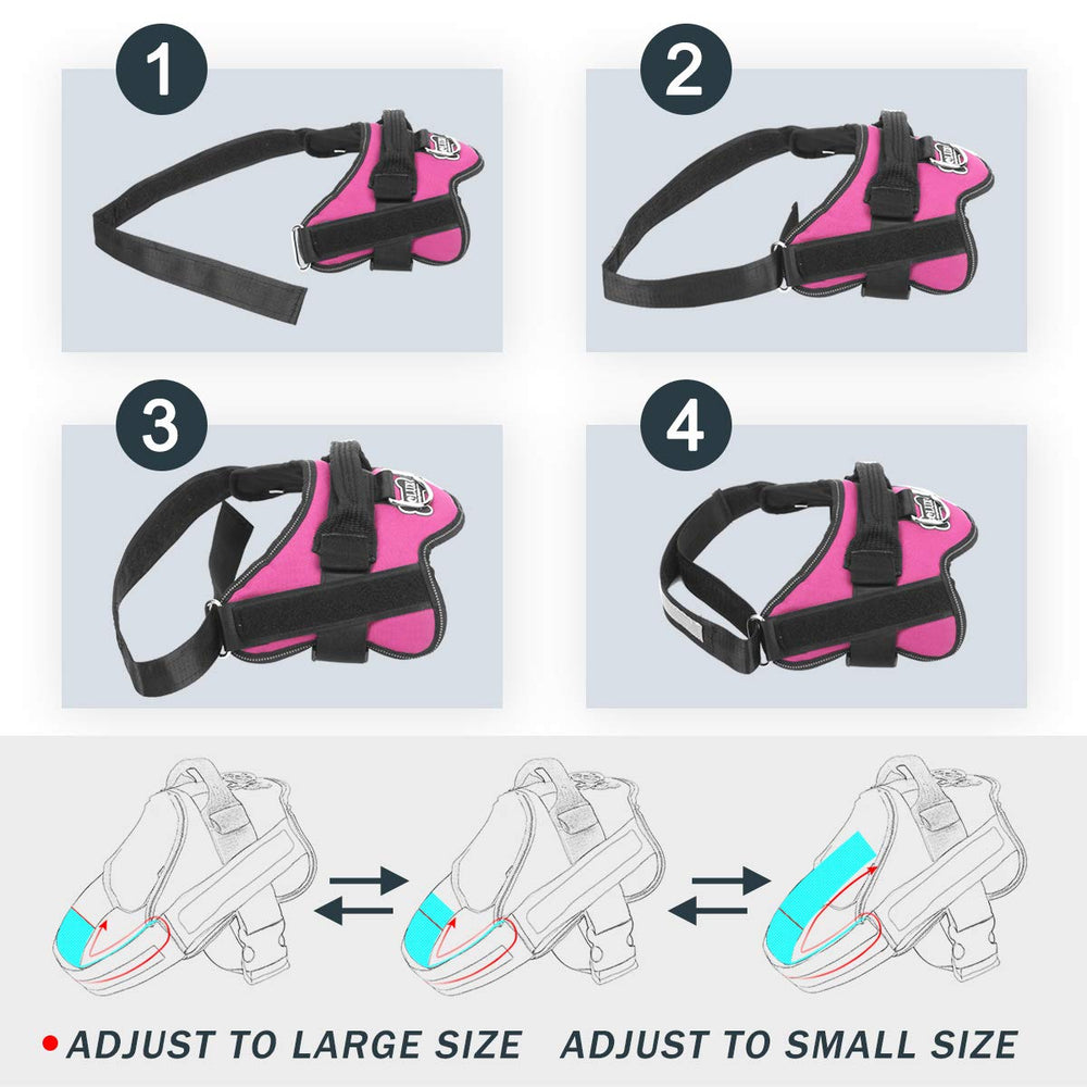 Bolux dog harness sturdy handle enables hands-on control