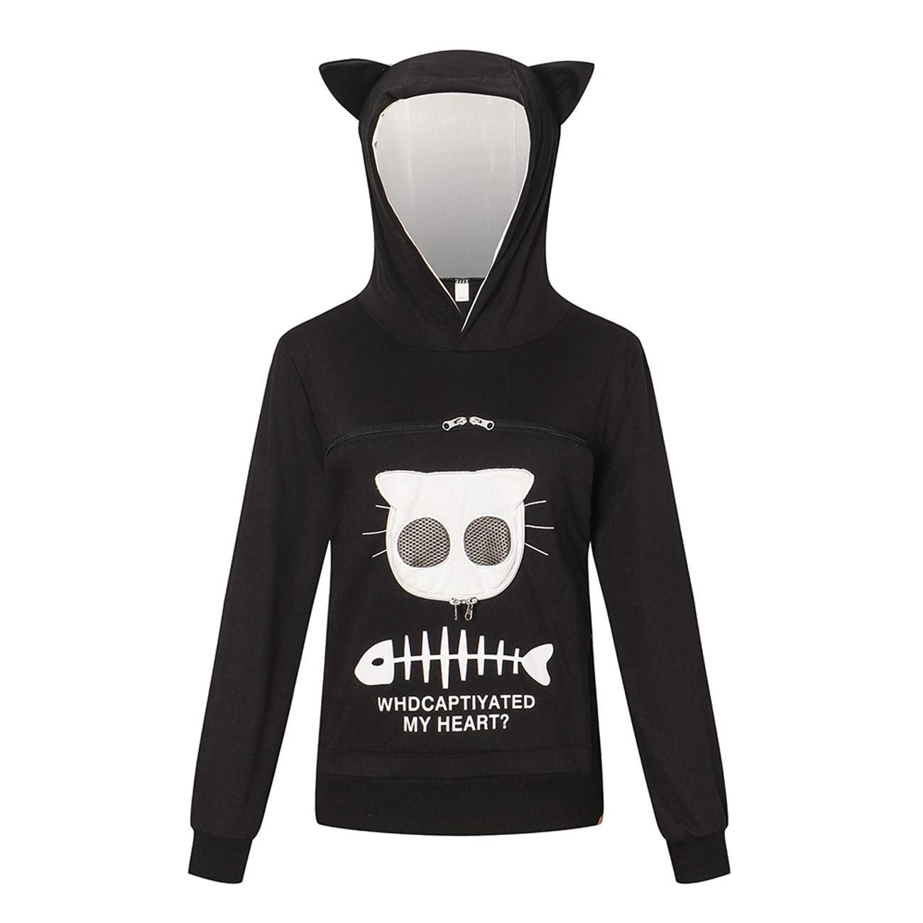 Bombaxceiba cat-dog-pet-carrier-sweater model wearing during an outdoor walk.
