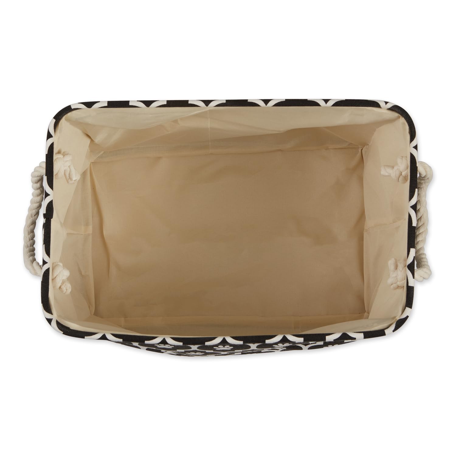 Bone Dry 6192 black basket close-up highlights textured design and durable construction for clutter-free homes.