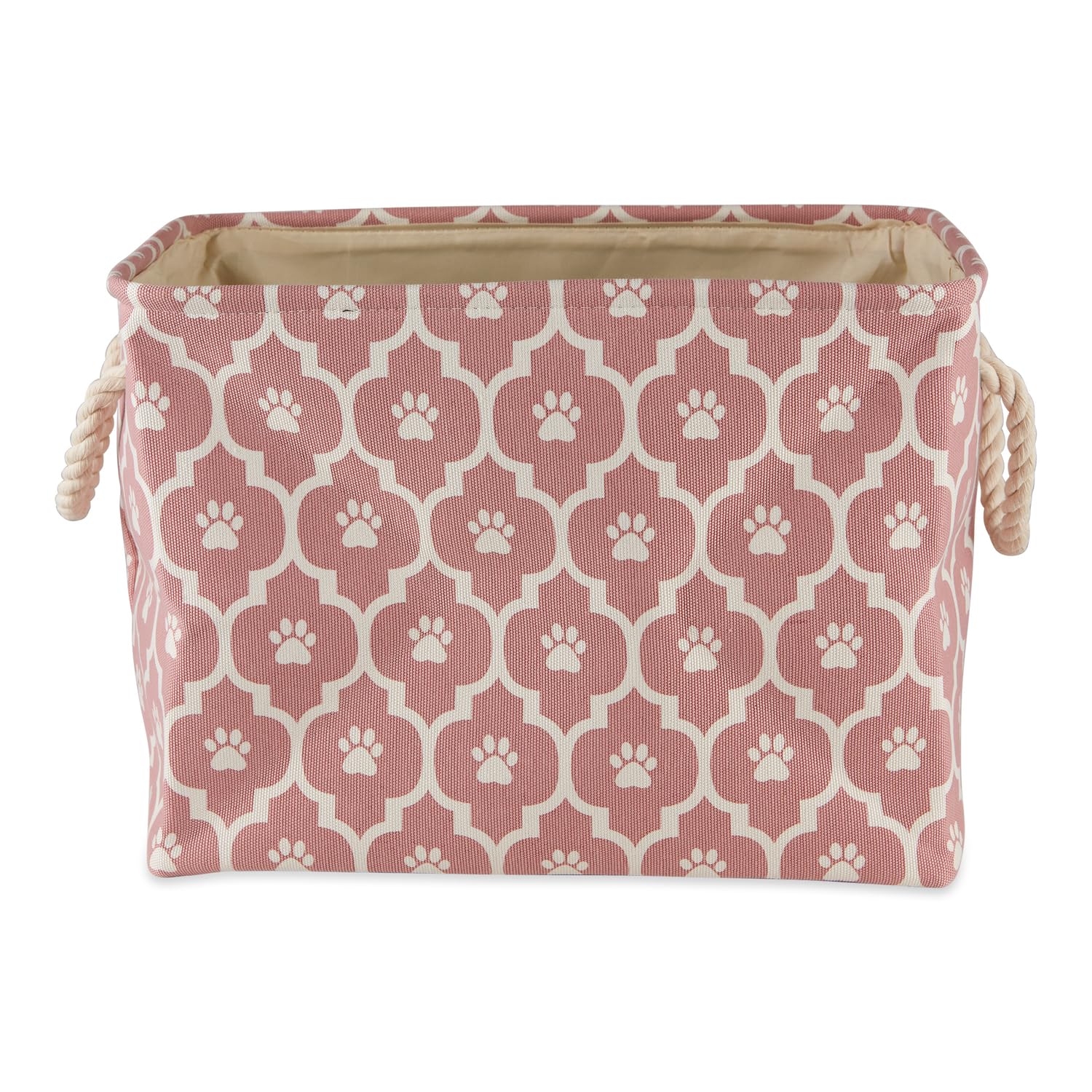 Bone Dry 6192 lattice paw print rose bin top view highlighting sturdy construction