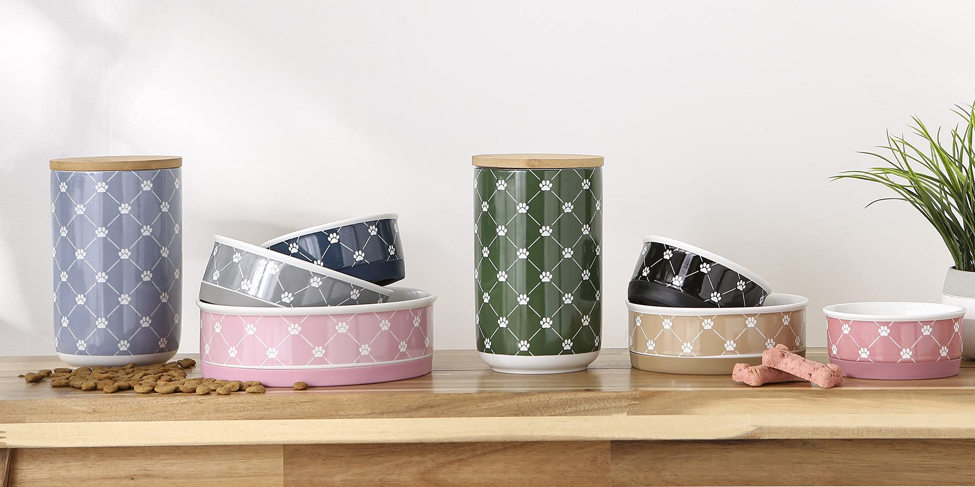 Bone Dry cat treat storage container preserves freshness between snacks.