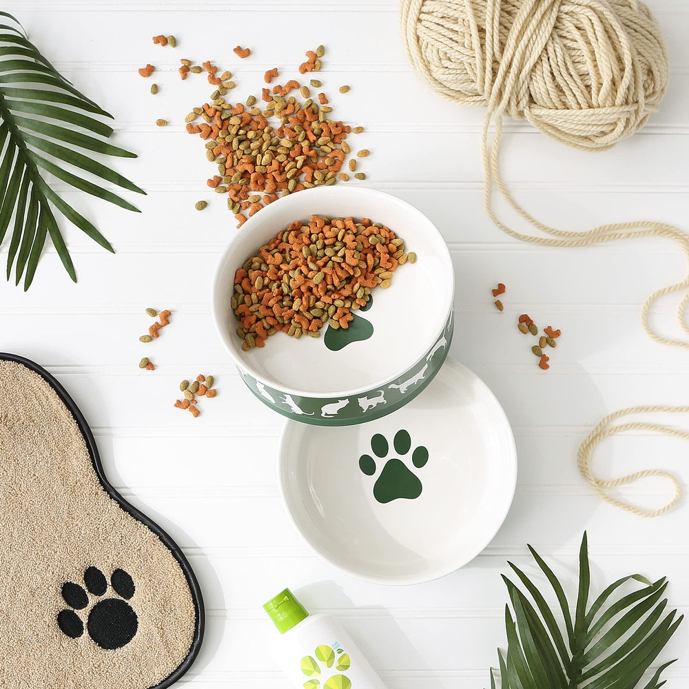 Bone Dry bowls with silicone non-slip ring prevent sliding during feeding