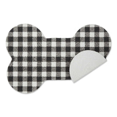 Bone Dry DII 100% cotton pet mat offers a soft, easy-clean dining surface.