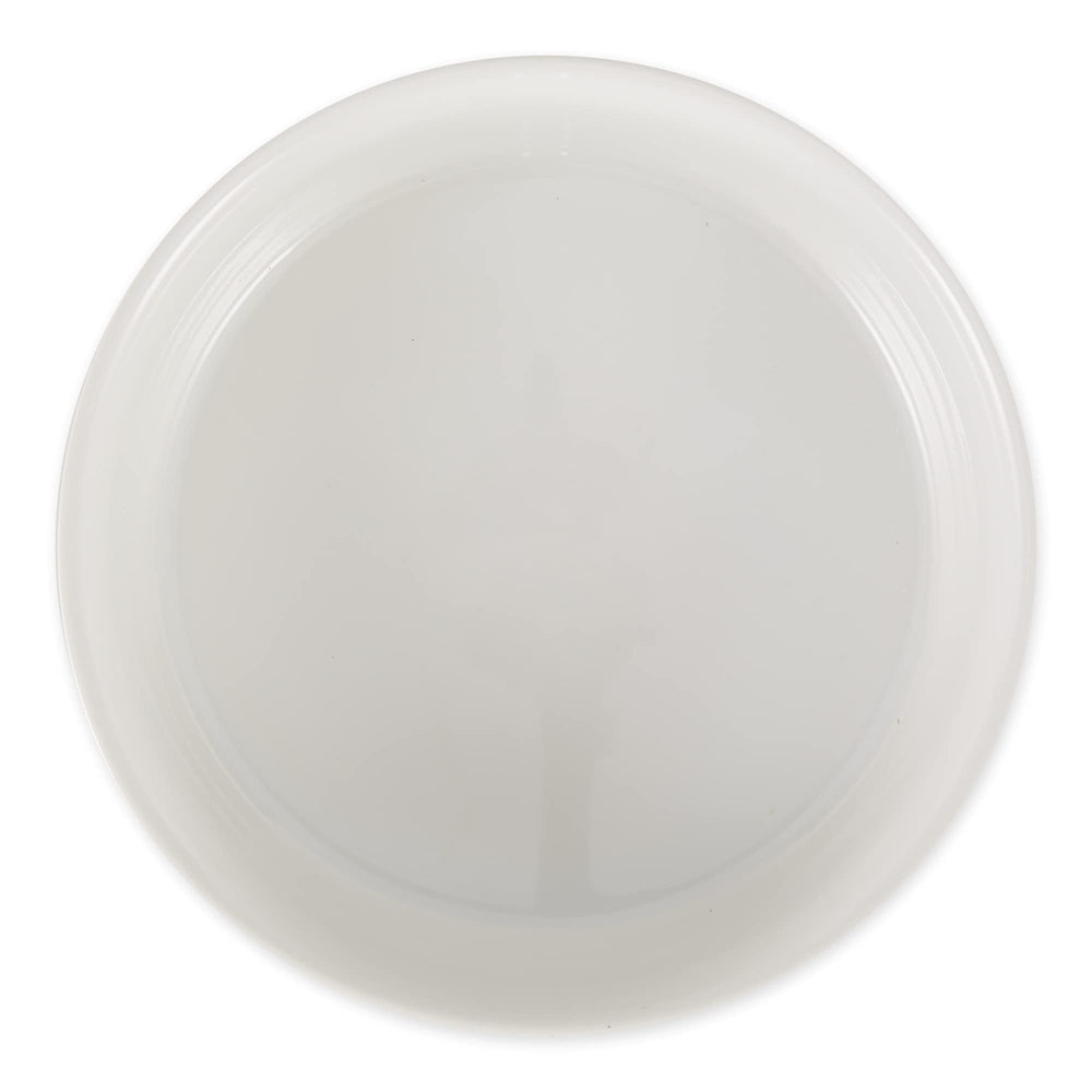 Bone Dry lattice bowl top view in black showing ample capacity for meals