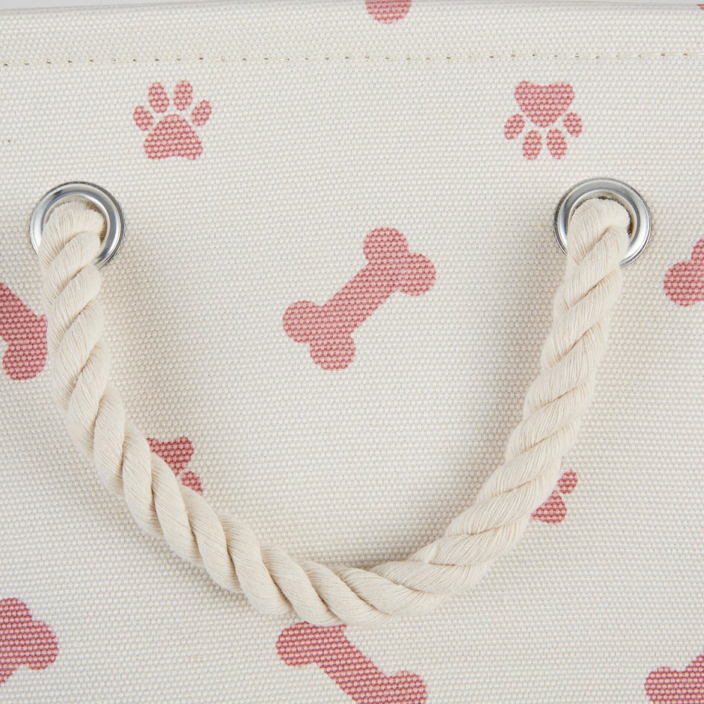 Bone Dry Paw and Bone Print Rose bin collapsible design saves space